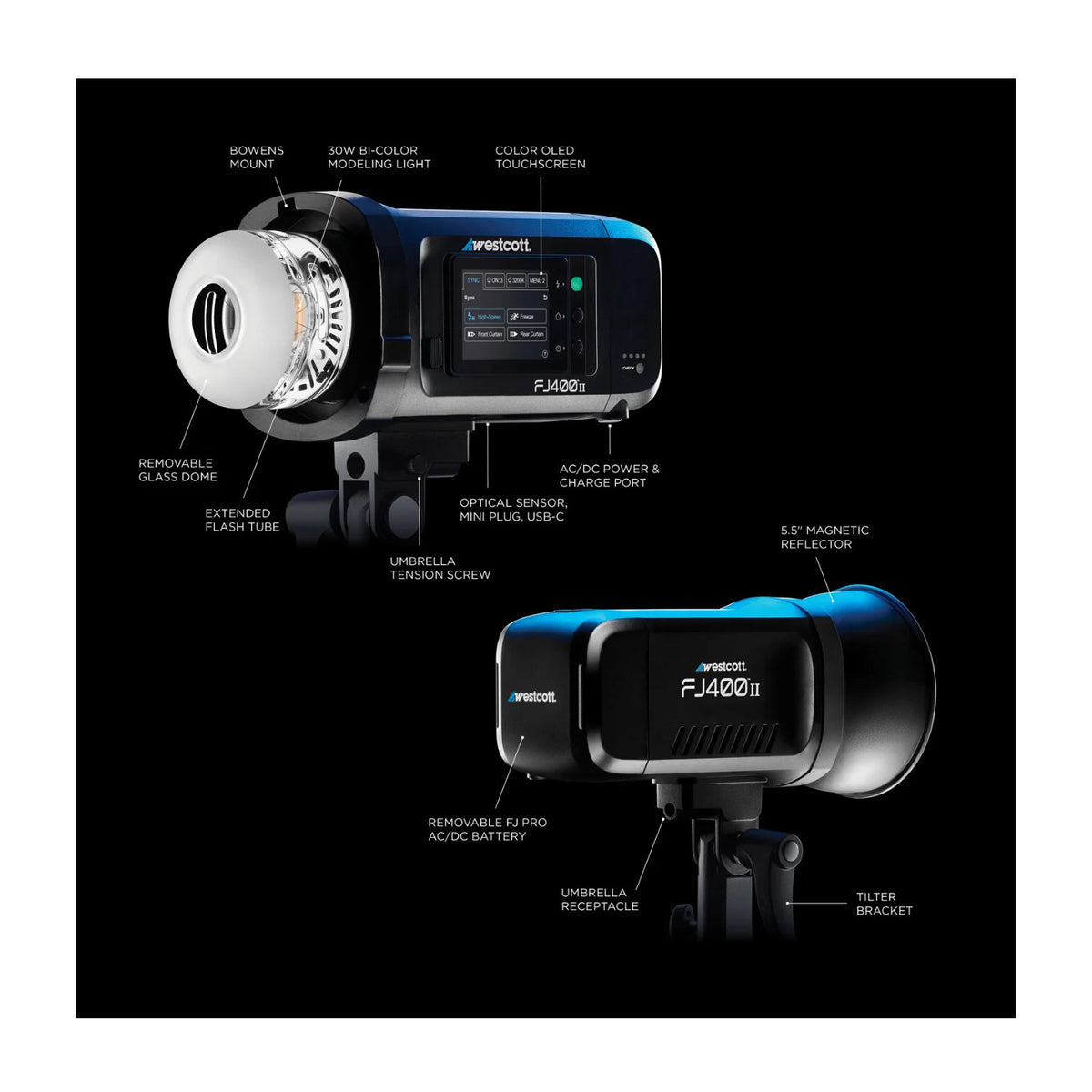 Westcott FJ 2-Light Portable Portrait Flash Kit with Wireless Trigger for Sony (Open Box)