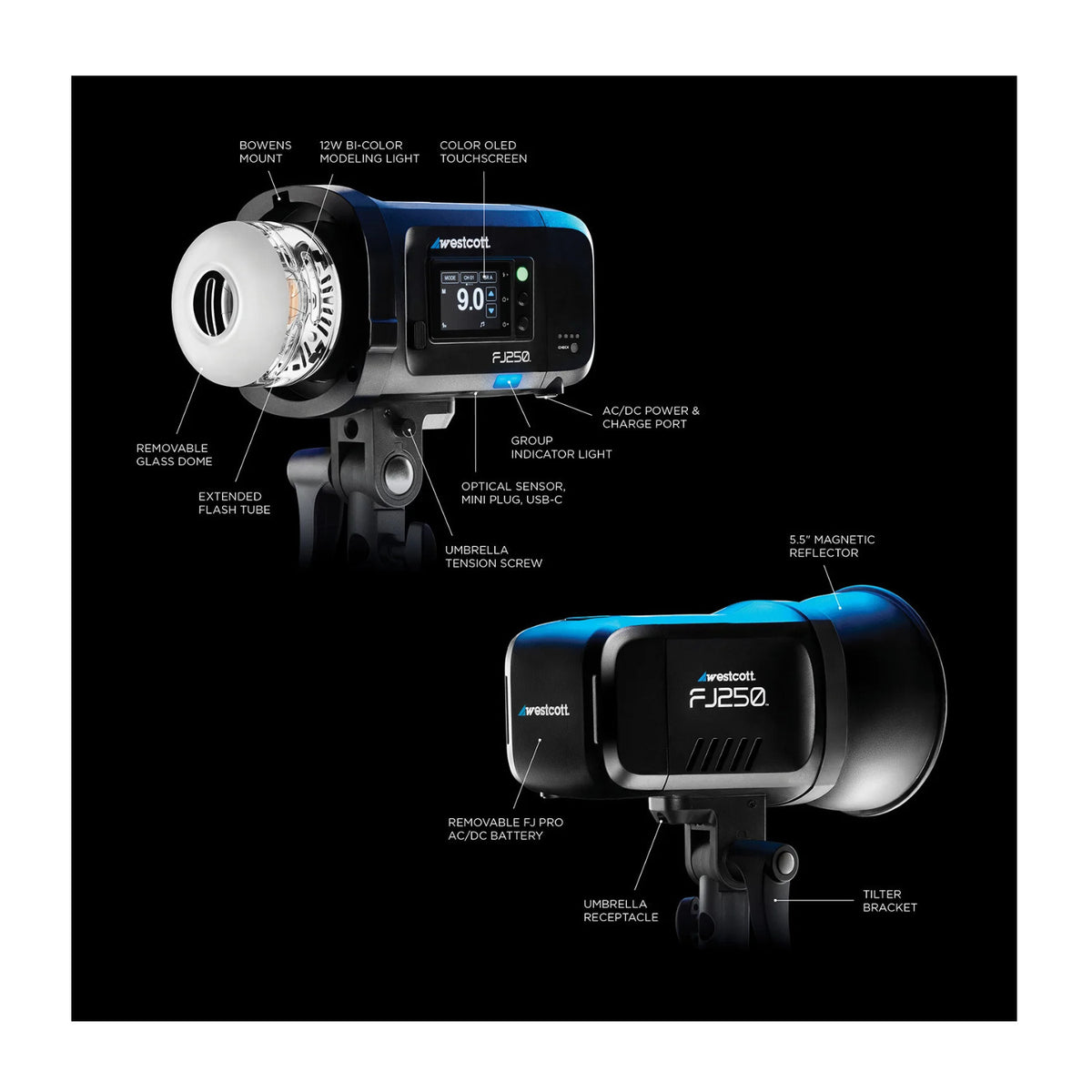 Westcott FJ 2-Light Portable Portrait Flash Kit with Wireless Trigger for Sony (Open Box)