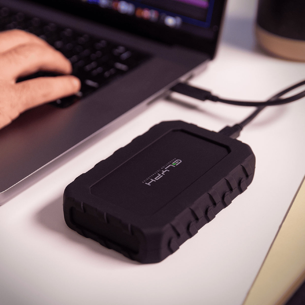 Glyph Atom EX40 High-Intensity 2TB Portable NVMe SSD with USB-C 4 Port (Black) (Open Box)