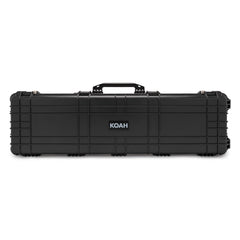 Koah 53-Inch Weatherproof Protective Roller Rifle Hard Case (Black) (Open Box)