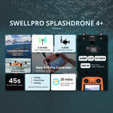 SwellPro SD4+ Waterproof Drone with 7 KM Transmission Range and 4K Camera