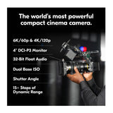 Nikon RED ZR 6K 24.5MP Cinema Camera Bundle with Bag, 64GB Memory Card & Reader