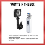 Amaran Ray 60c RGB LED Video Light Bundle with Portable Battery with Ace E-Lock