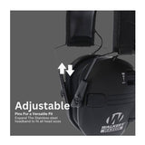 Walker's Razor Slim Electronic Earmuffs (Black) with Attachment Bundle
