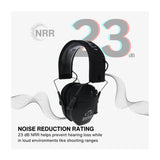 Walker's Razor Slim Electronic Earmuffs (Black) with Attachment Bundle