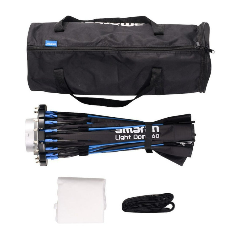 Amaran Ray 60c Full-Color RGB LED Video Light and Bowens Mount Softbox Bundle