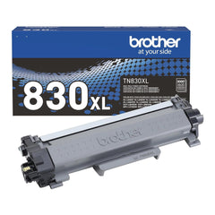 Brother TN830XL Black High Yield Printer Toner Cartridge - Up to 3,000 Pages
