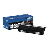 Brother Genuine TN433BK High-Yield Black Toner Cartridge - Up to 4,500 Pages