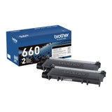 Brother Genuine TN6602PK High-Yield Black Toner Cartridge (Twin Pack)
