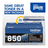 Brother Genuine TN850 High Yield Black Toner Cartridge - Up To 8, 000 Pages