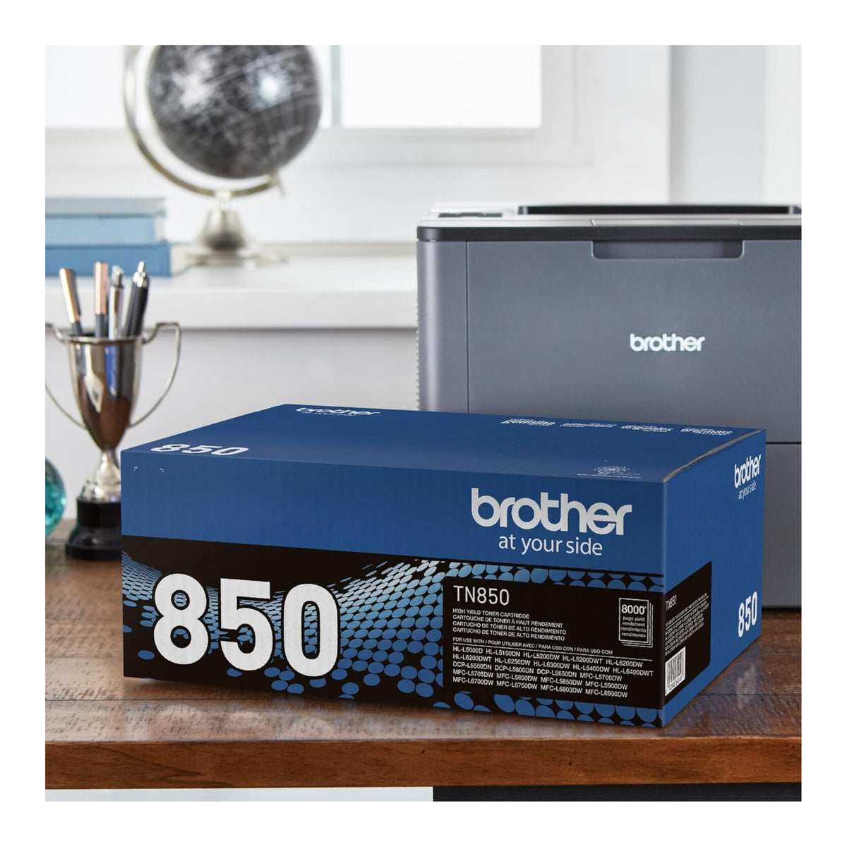 Brother Genuine TN850 High Yield Black Toner Cartridge - Up To 8, 000 Pages