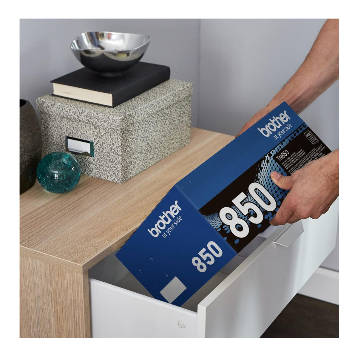 Brother Genuine TN850 High Yield Black Toner Cartridge - Up To 8, 000 Pages