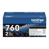 Brother Genuine TN7602PK High-Yield Black Toner Cartridge (Twin Pack)