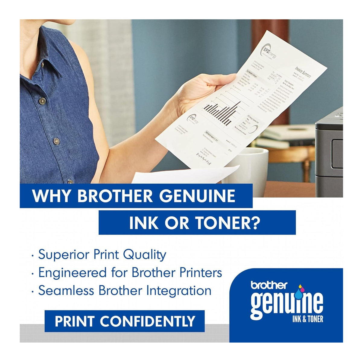 Brother Genuine TN7602PK High-Yield Black Toner Cartridge (Twin Pack)