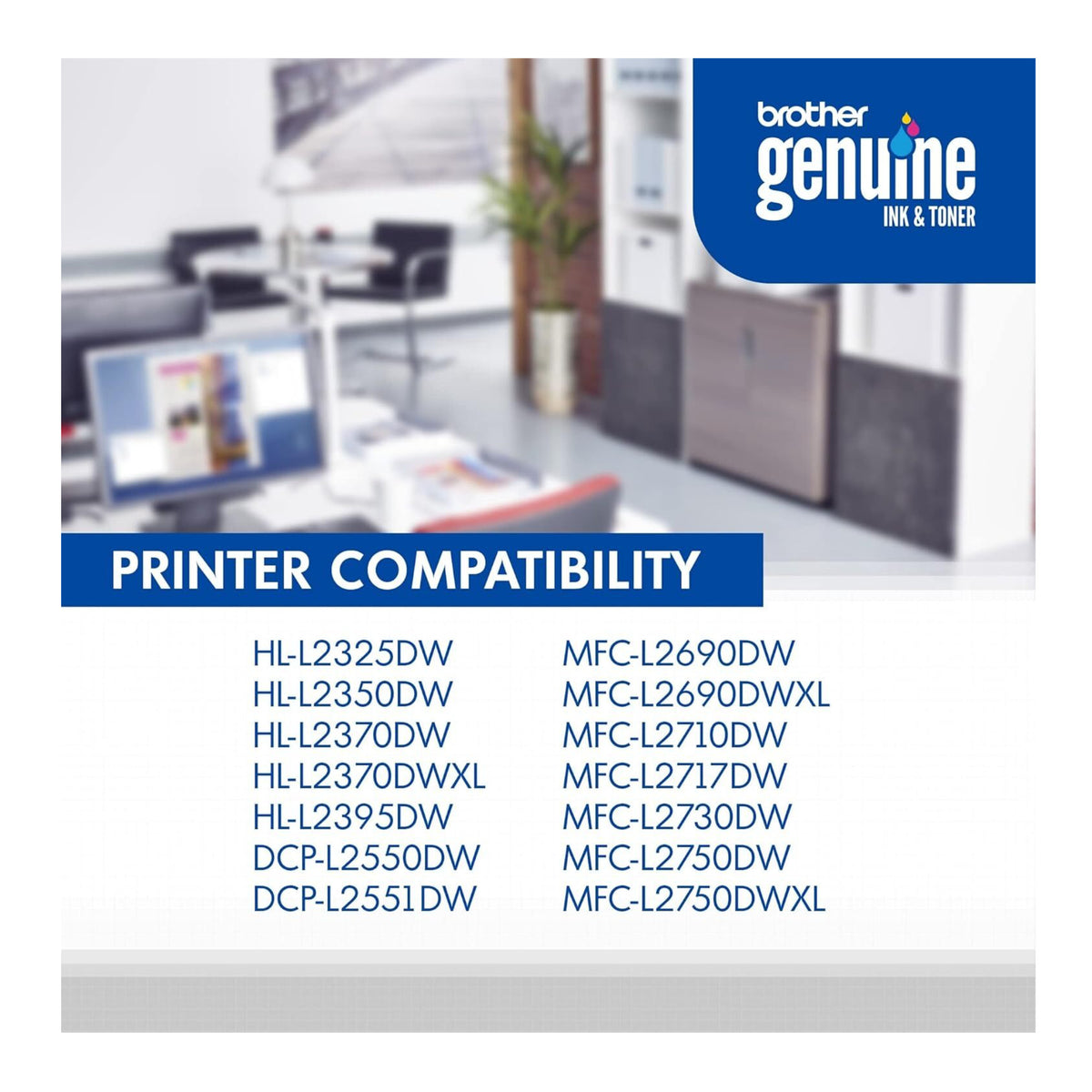 Brother Genuine TN7602PK High-Yield Black Toner Cartridge (Twin Pack)