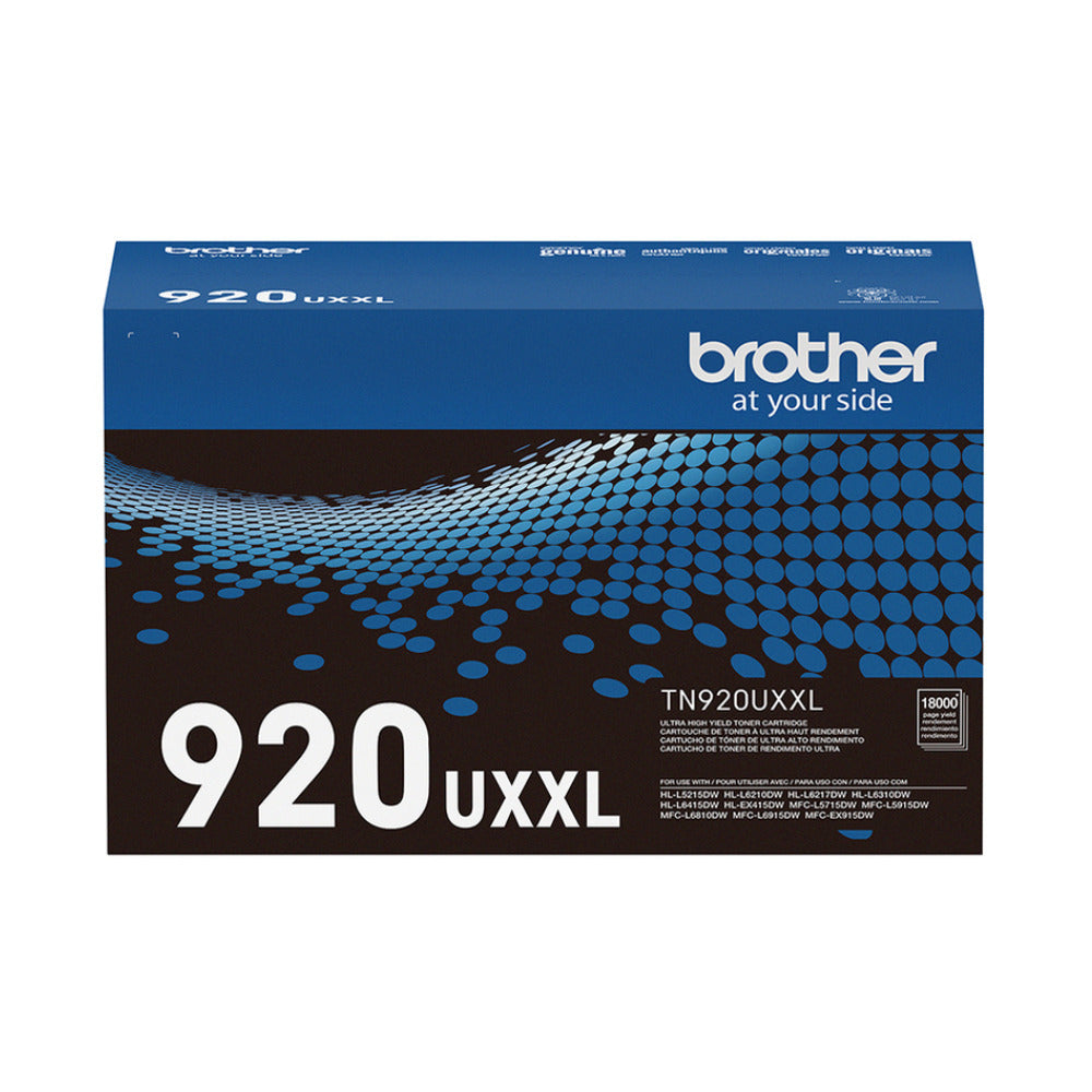 Brother Genuine TN920UXXL Ultra High Yield Black Toner Cartridge