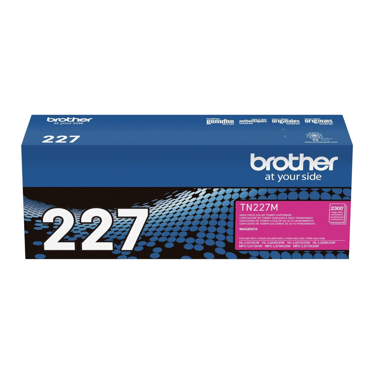 Brother TN227M High Yield Toner Cartridge -  Up to 2,300 Pages (Magenta)