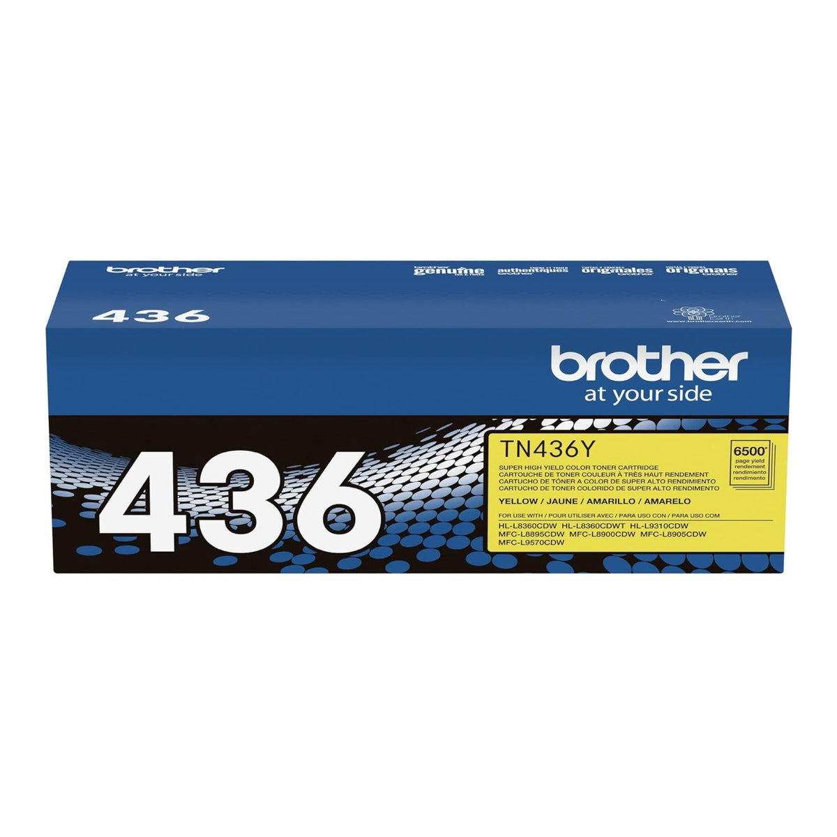 Brother TN436Y Super High Yield Toner Cartridge - Up to 6,500 Pages (Yellow)