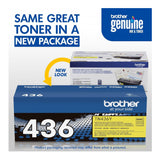 Brother TN436Y Super High Yield Toner Cartridge - Up to 6,500 Pages (Yellow)