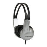 Koss UR10 On-Ear Headphones with 3.5mm Plug (Black/Silver)