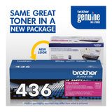 Brother TN436Y Super High Yield Toner Cartridge - Up to 6,500 Pages (Magenta)