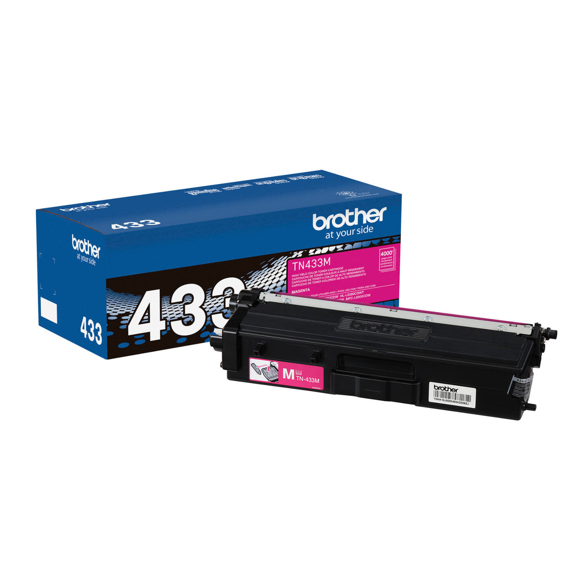 Brother TN433M Magenta High-Yield Toner Cartridge (XL)
