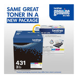 Brother TN4313PK Standard Yield Toner Cartridge - 3 Pack (Cyan, Magenta, Yellow)