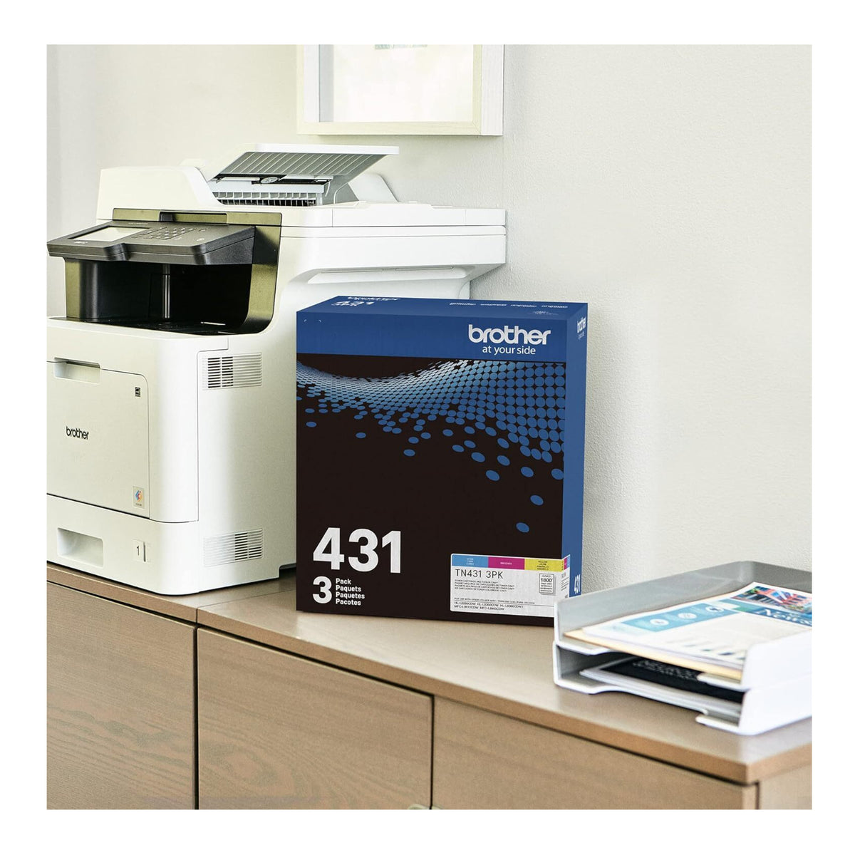 Brother TN4313PK Standard Yield Toner Cartridge - 3 Pack (Cyan, Magenta, Yellow)
