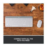 Logitech MK470 Slim Logitech Wireless Keyboard and Mouse Combo (Off-White)