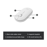 Logitech MK470 Slim Logitech Wireless Keyboard and Mouse Combo (Off-White)