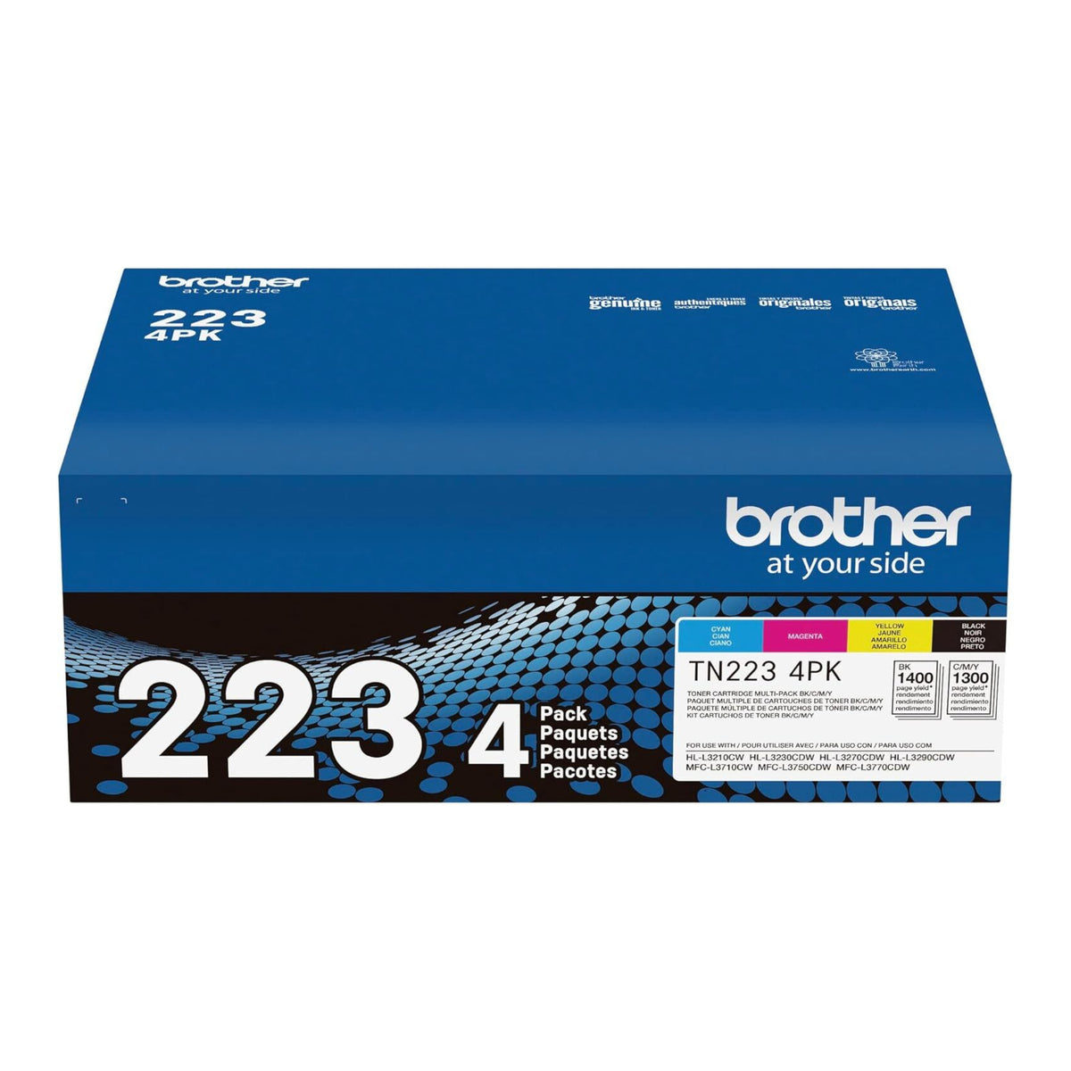 Brother TN2234PK Toner Cartridge - 4 Pack (Black, Cyan, Magenta, Yellow)