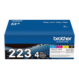Brother TN2234PK Toner Cartridge - 4 Pack (Black, Cyan, Magenta, Yellow)