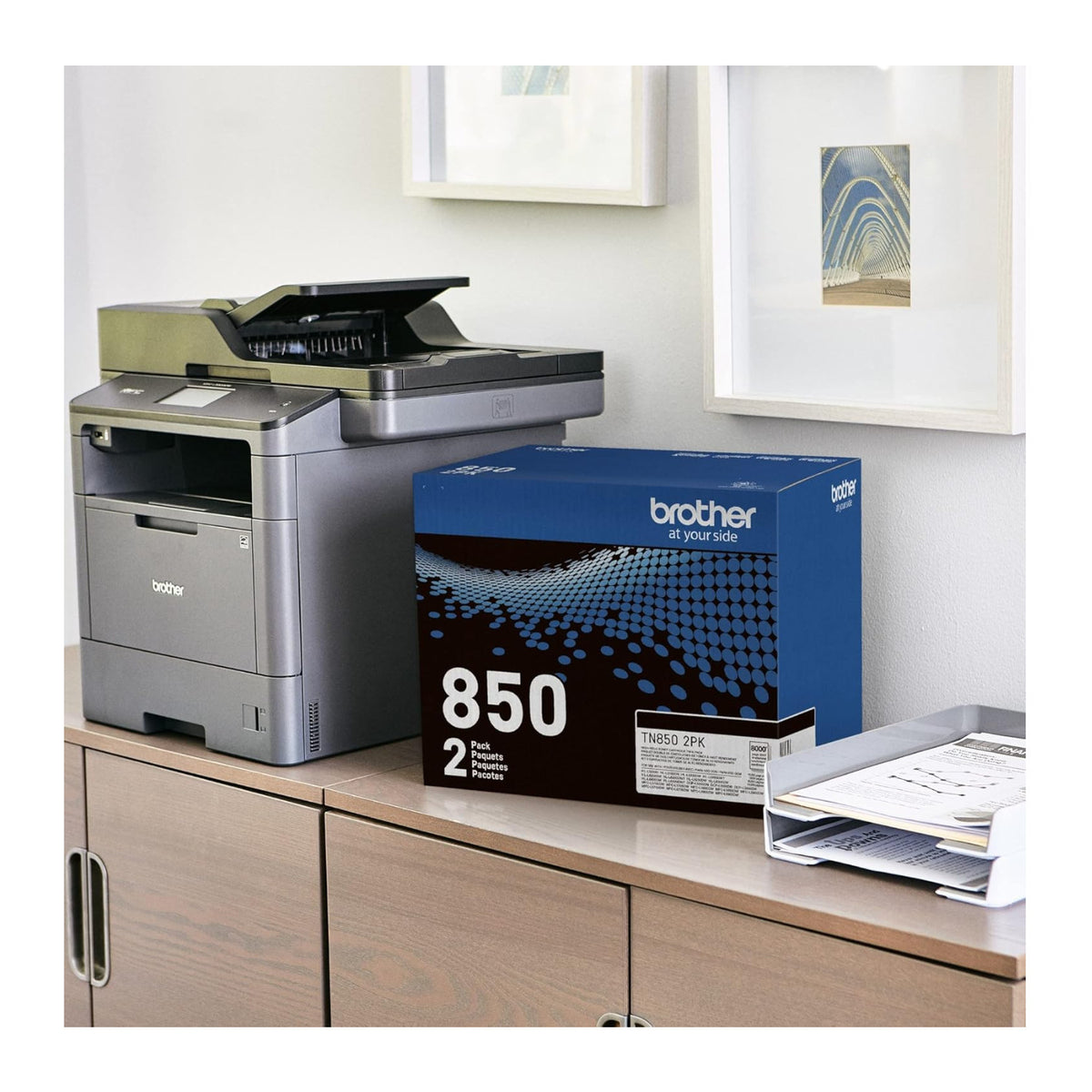 Brother TN850 High-Yield Black Toner Cartridge Twin Pack (TN8502PK)