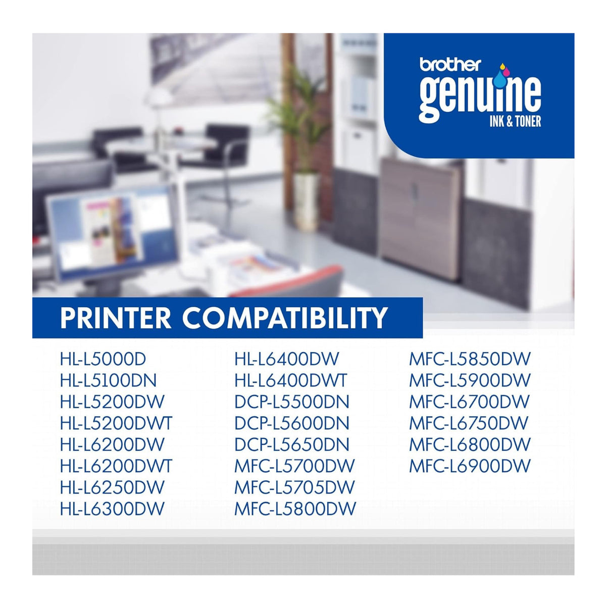 Brother TN850 High-Yield Black Toner Cartridge Twin Pack (TN8502PK)