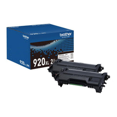 Brother Genuine TN920XL High-Yield Black Toner Cartridge 2-Pack (12,000 PPC)