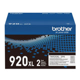 Brother Genuine TN920XL High-Yield Black Toner Cartridge 2-Pack (12,000 PPC)