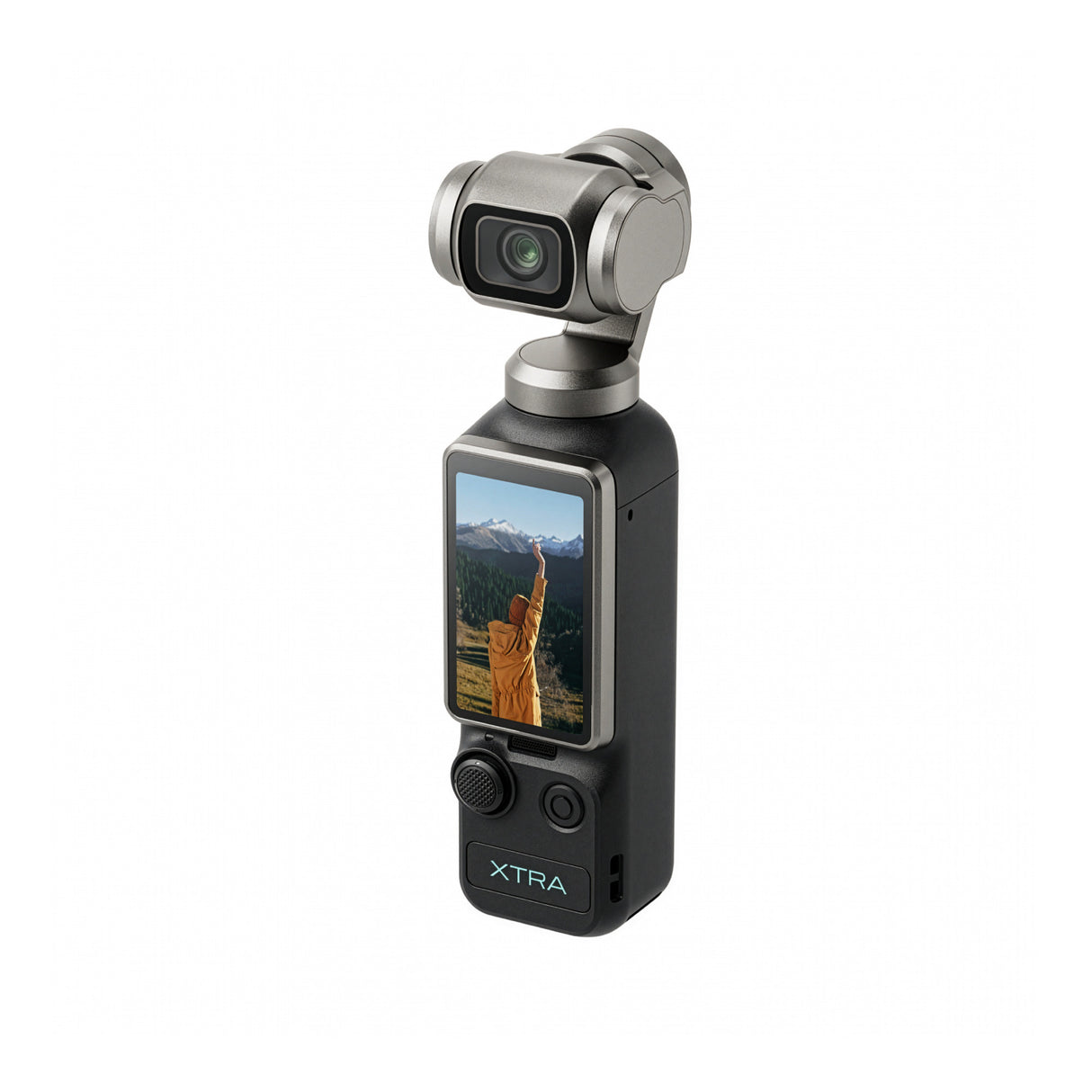 Xtra Muse Gimbal Action Camera with 4K/60fps Video Recording and Smart Tracking