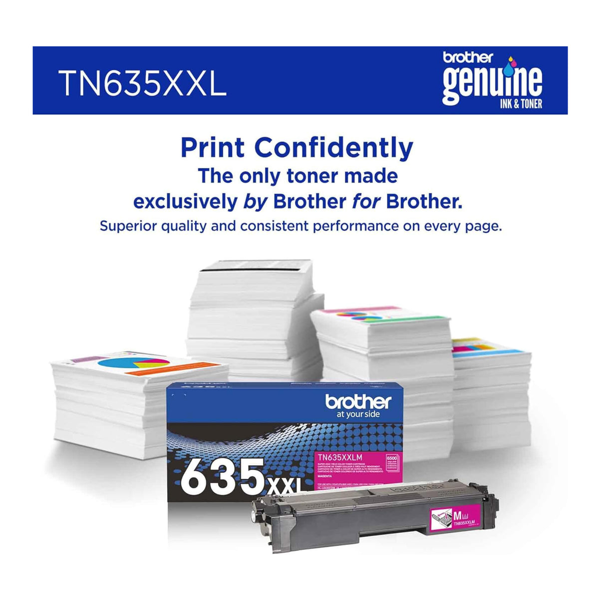 Brother Genuine TN635XXLM Super High Yield Toner Cartridge (Magenta)