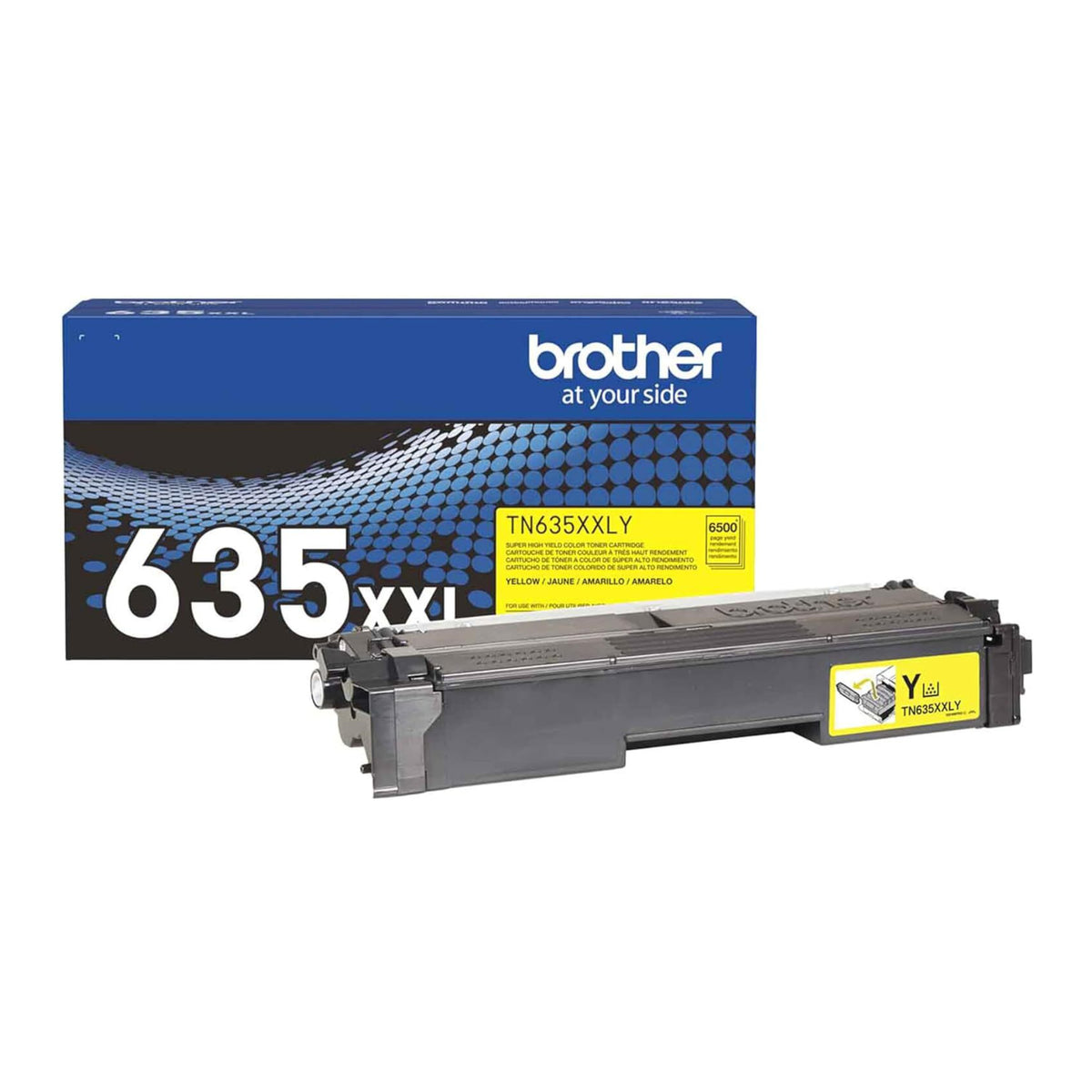 Brother Genuine TN635XXLY Super High Yield Toner Cartridge (Yellow)