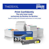 Brother Genuine TN635XXLY Super High Yield Toner Cartridge (Yellow)
