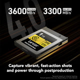 Lexar 1TB Professional GOLD CFexpress 4.0 Type B Memory Card (Open Box)