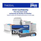 Brother Genuine TN635XLC High Yield Cyan Toner Cartridge