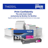 Brother Genuine TN635XLM High Yield Magenta Toner Cartridge (1 Pack)