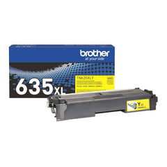 Brother Genuine TN635XLY High Yield Yellow Toner Cartridge (1 Pack)