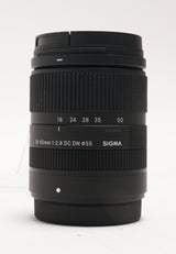 Sigma 18-50mm F2.8 DC DN Contemporary Lens for Fujifilm X Mount (Used)