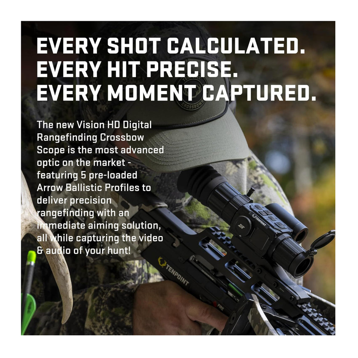 TenPoint TX Ultra 29.5 Vektra with Vison RF Scope 460 FPS 3-12x Digital Rangefinding Scope