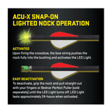 TenPoint ACU-X 20-Inch Lighted Arrows for Forward Draw Crossbows (3-Pack)