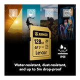 Lexar Professional ARMOR GOLD 128GB UHS-II V60 SDXC Memory Card