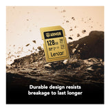 Lexar Professional ARMOR GOLD 128GB UHS-II V60 SDXC Memory Card