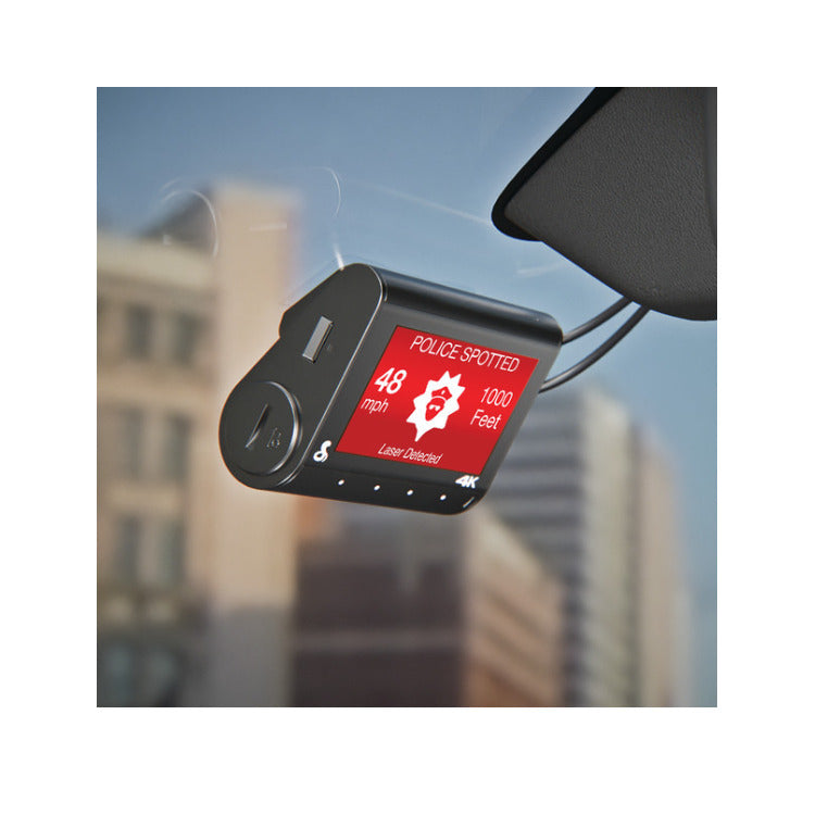 Cobra SC 250R 4K Dash Cam with Rear Camera, 360 Alerts, GPS and Cloud (Black) (Open Box)